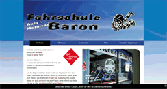 Desktop Screenshot of fahrschule-baron.de